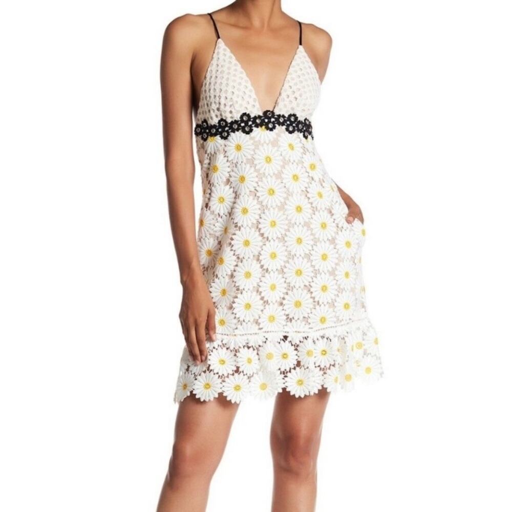 ABS‎ by Allen Schwartz Daisy Crochet Lace Dress